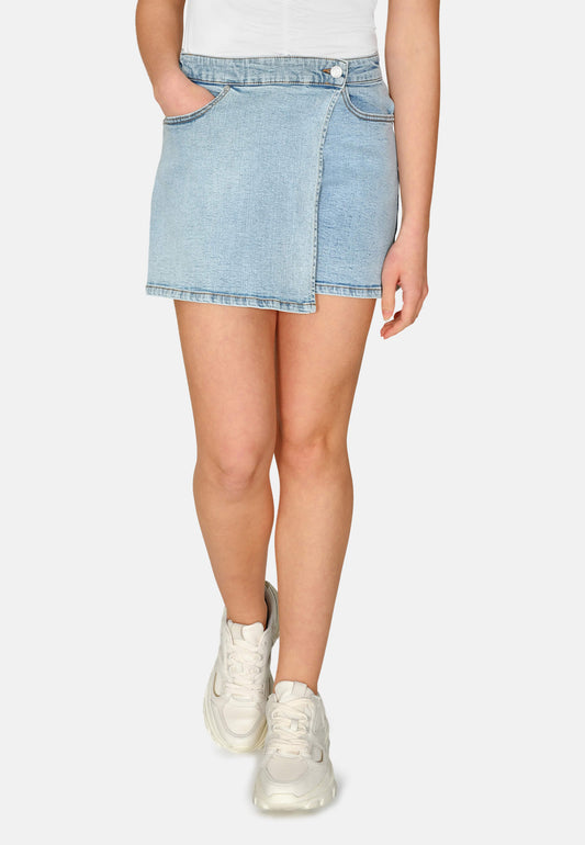 Denim skort