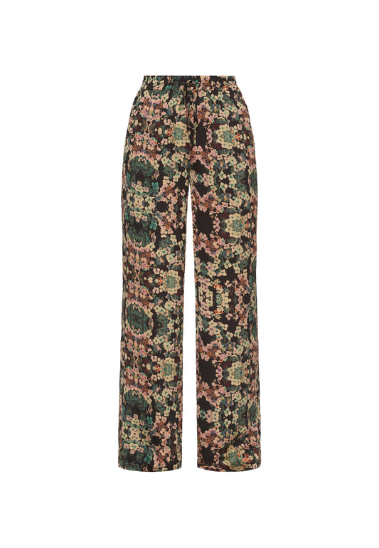 Flower wideleg pants