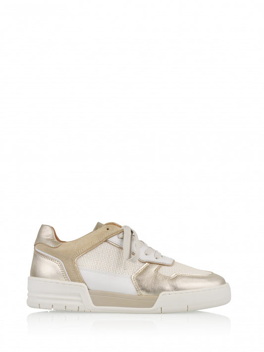 Rugby raffia sneaker sand/champagne